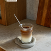 Ribbed Drinking Glass in To-Go Design | Liva