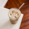 Ribbed Drinking Glass in To-Go Design | Liva