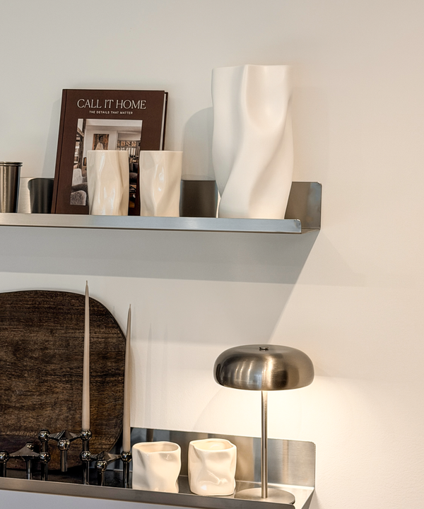 Large Ceramic Vase in White with a Softly Curved Silhouette | Livia