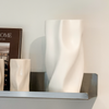 Large Ceramic Vase in White with a Softly Curved Silhouette | Livia
