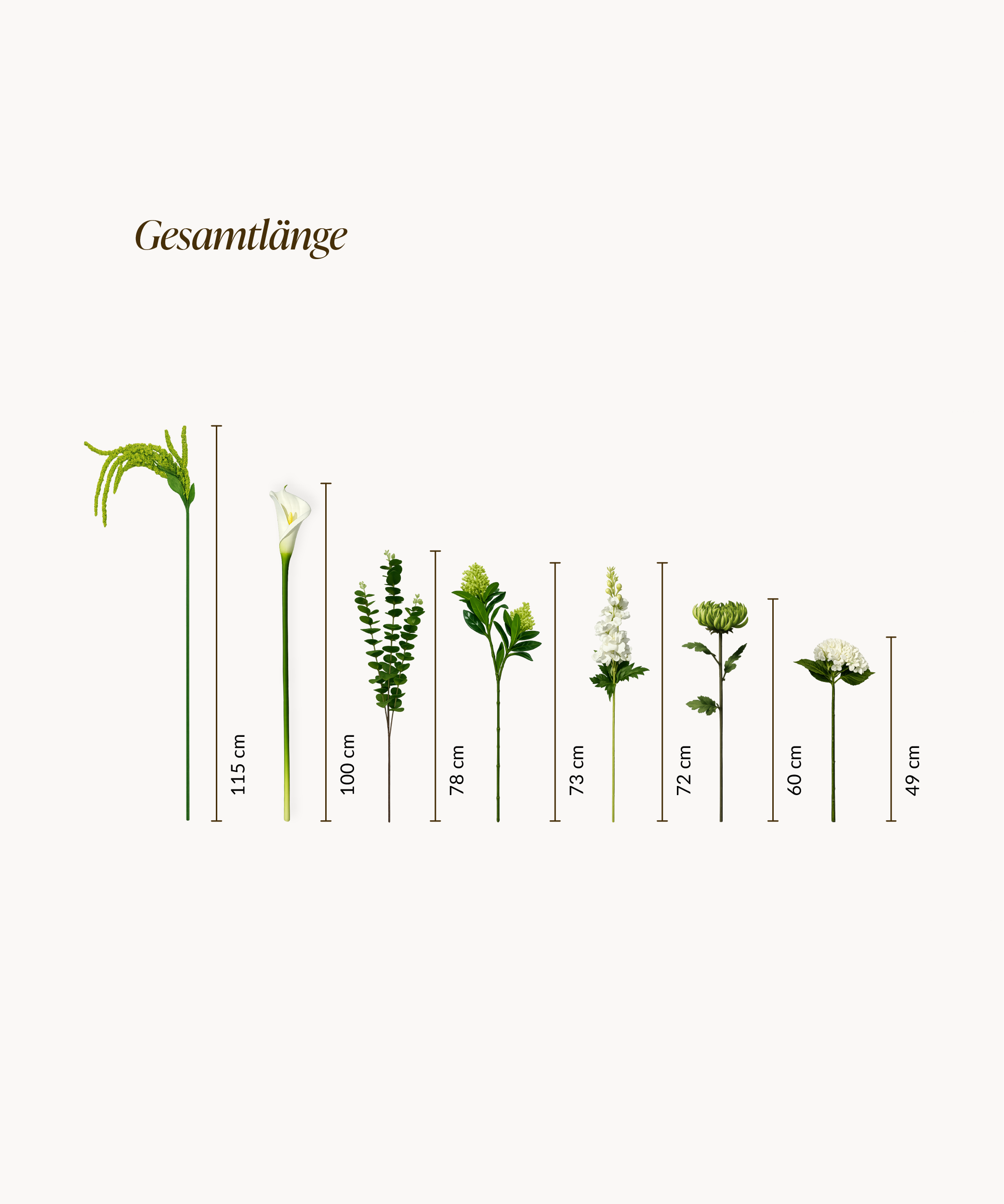Green Silence 9er Bouquet in Weiß & Grün | Bloom