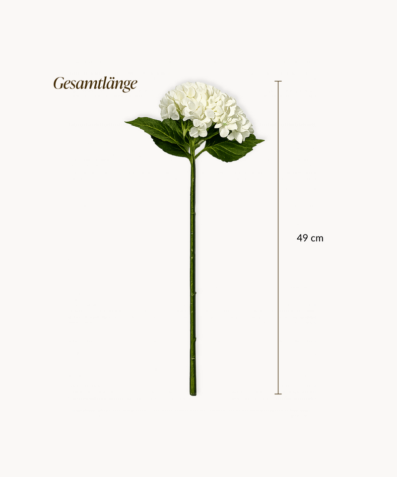 Kunstblumen-Bouquet Hortensien 4er in Weiß aus der Serie Bloom – Produktansicht