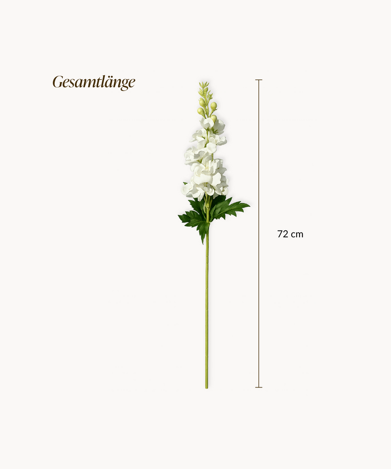 Kunstblumen-Bouquet Levkojen 5er in Weiß aus der Serie Bloom – Produktansicht