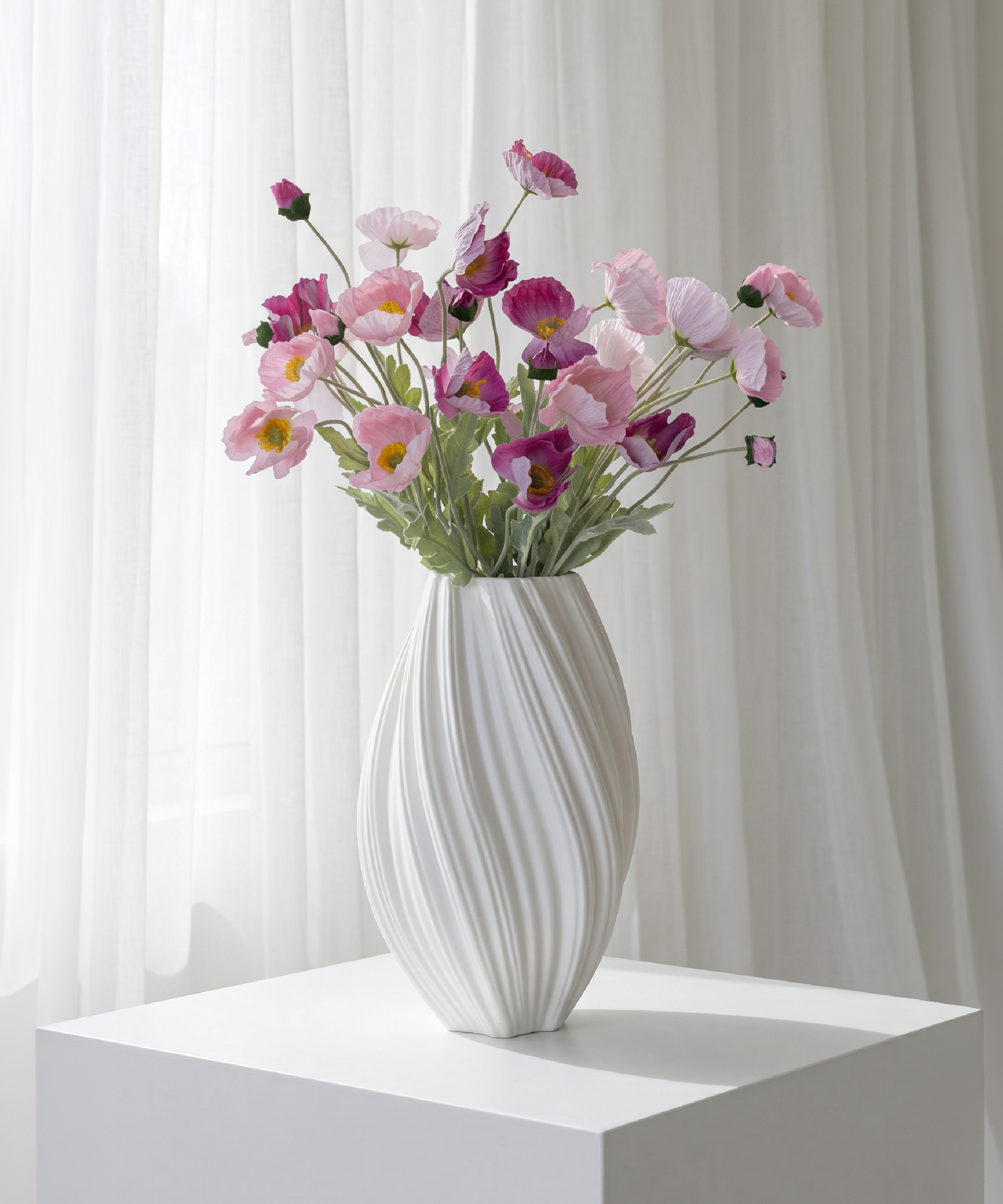Mohnblüte 8er Bouquet in Pink & Rosa | Bloom