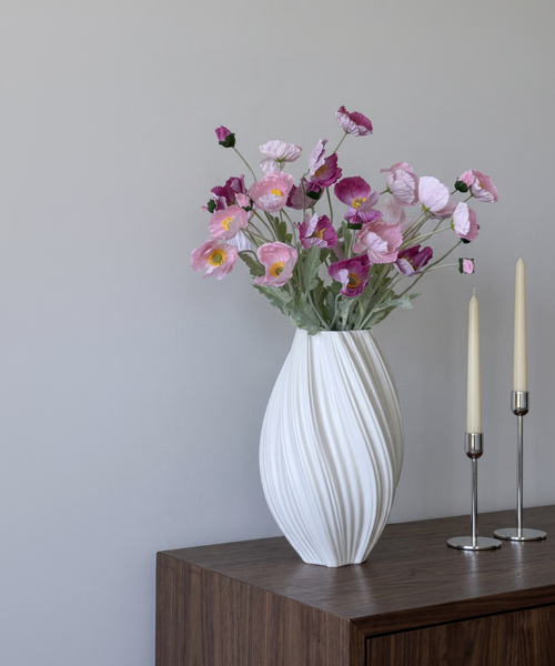 Kunstblumen-Bouquet Mohnblüten 8er in Pink und Rosa aus der Serie Bloom – Detailansicht