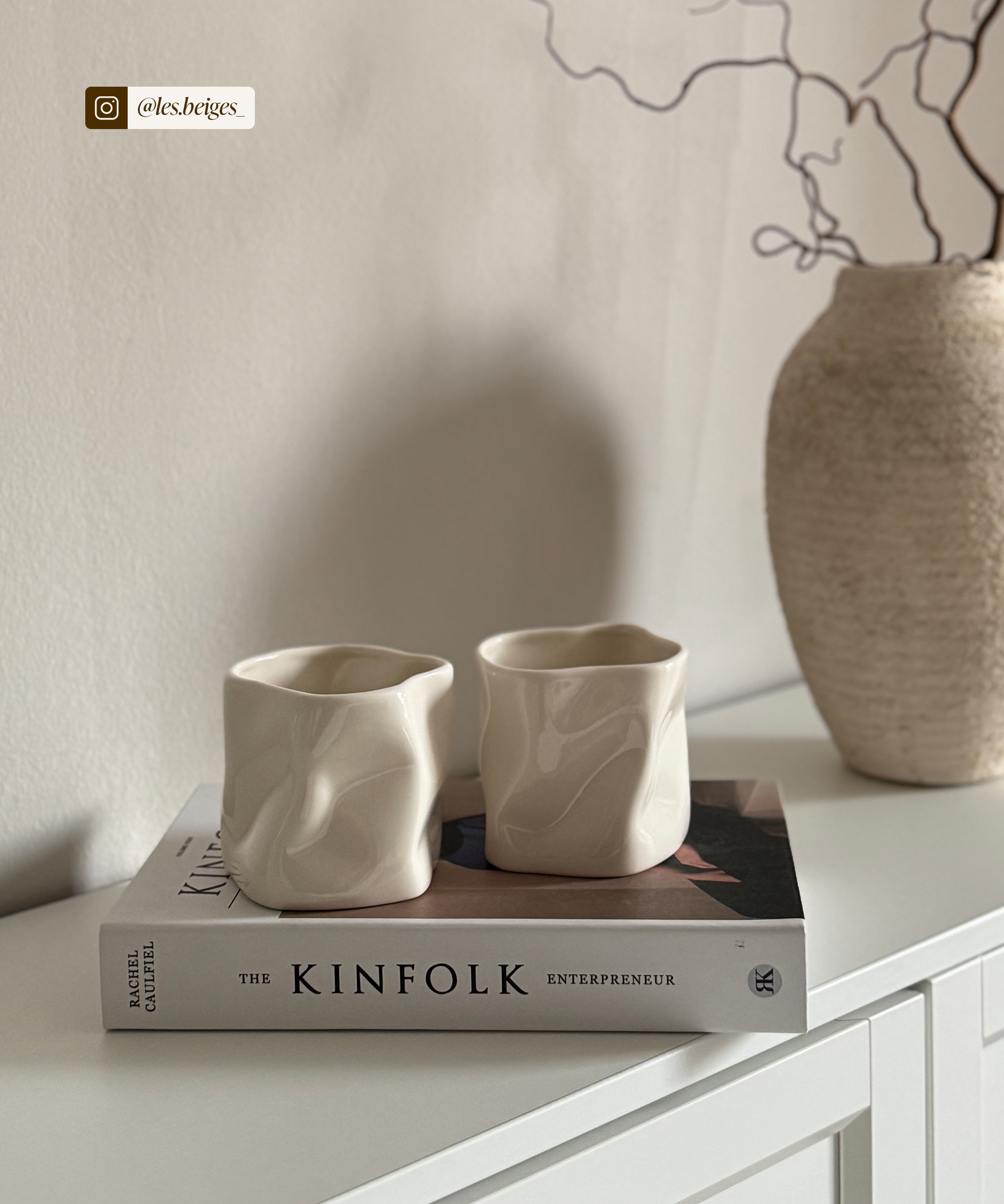 Organic ceramic mug 350ml in cream white | Alaska