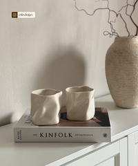 Organic ceramic mug 350ml in cream white | Alaska