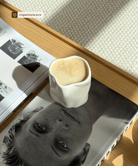 Organic ceramic mug 350ml in cream white | Alaska