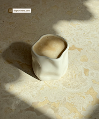 Organic ceramic mug 350ml in cream white | Alaska