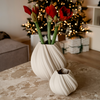 Set of Large and Small Ceramic Vase in Beige | Flora