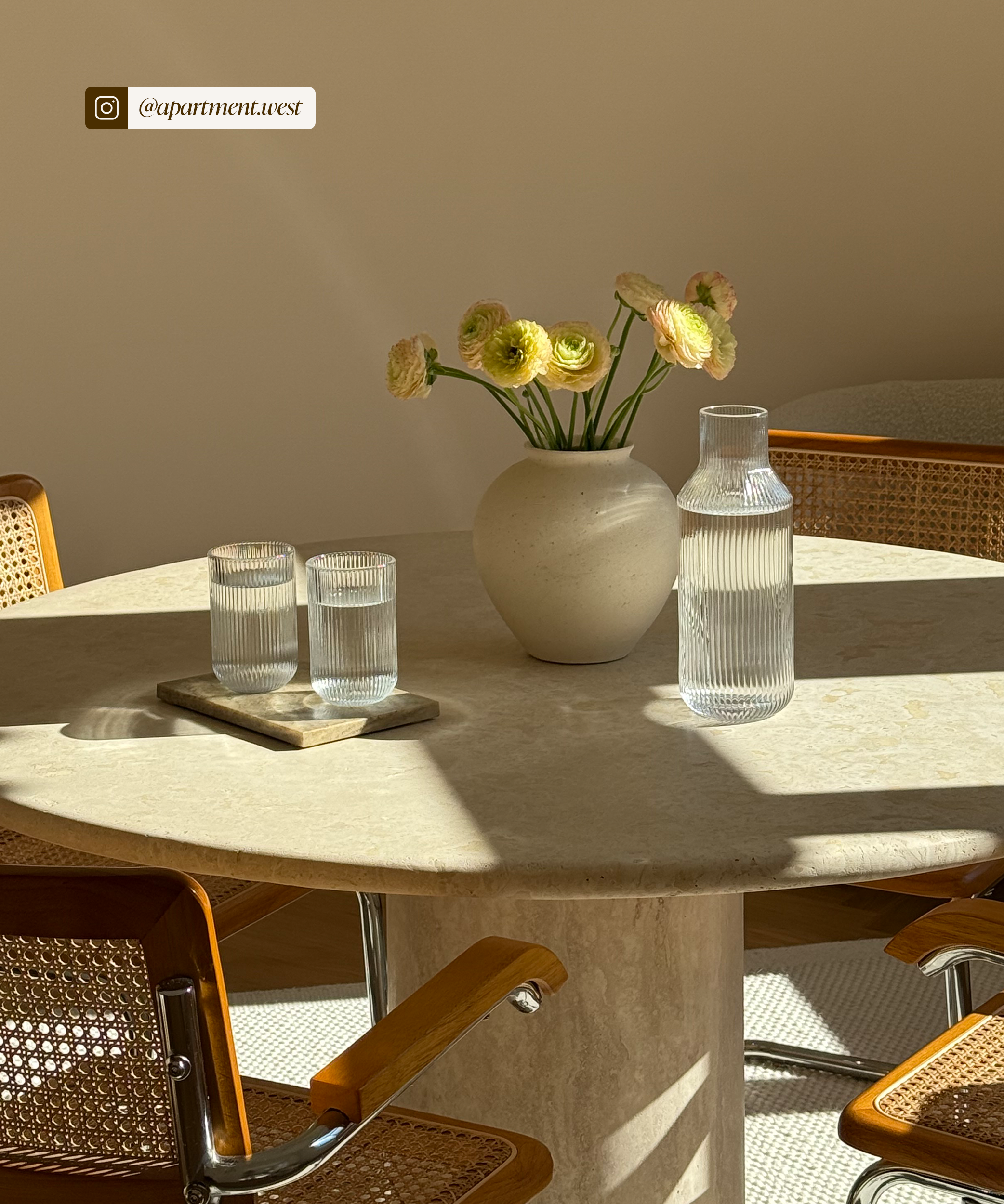 Fluted Carafe & Glasses Set | Paris