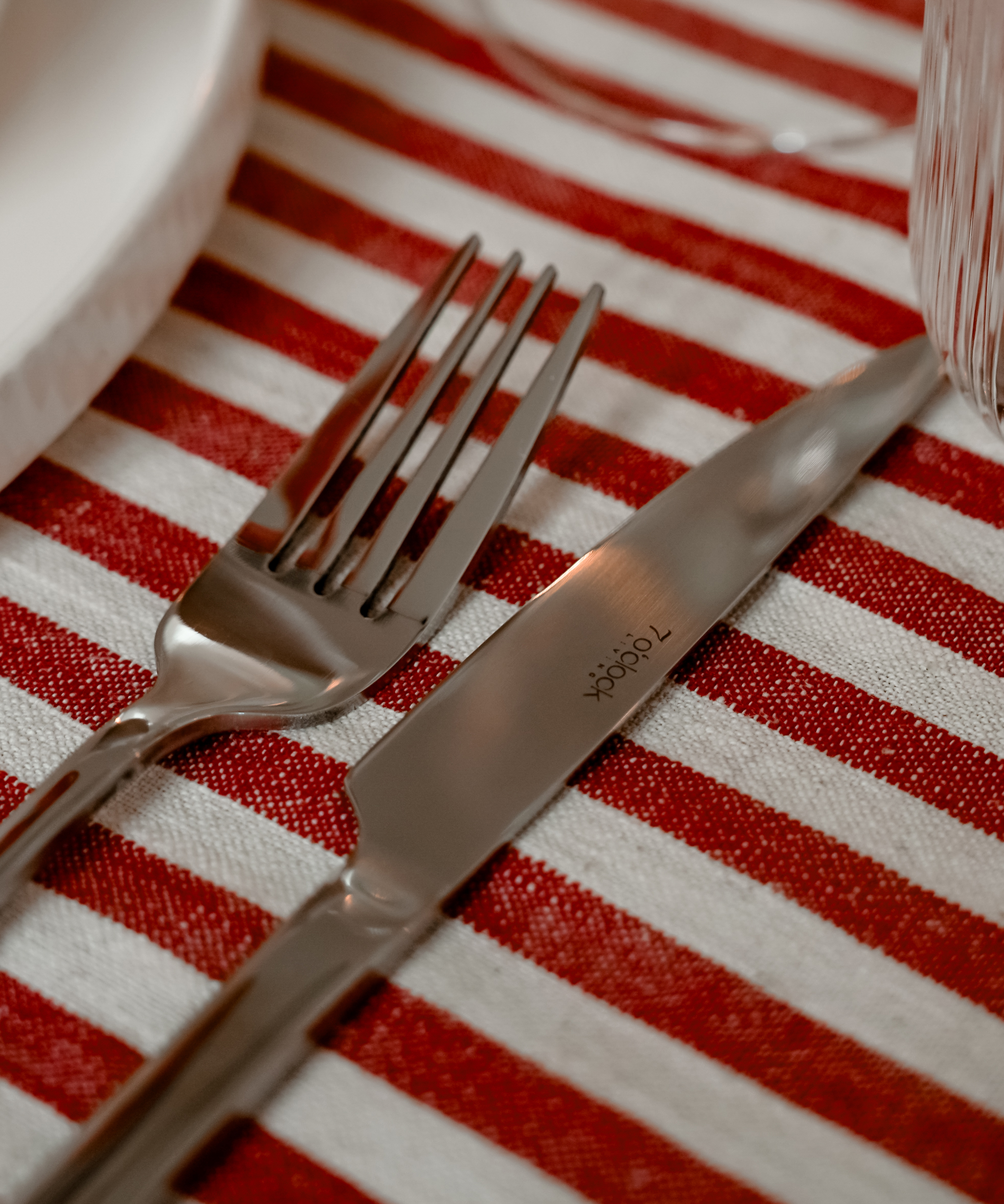 Cutlery set silver matt brushed | Tava