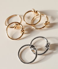 Napkin rings gold & silver in a set of 6 | Tye