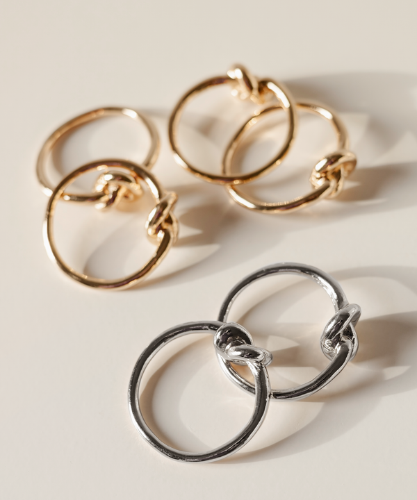 Napkin rings gold & silver in a set of 6 | Tye