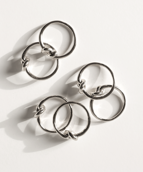 Napkin Rings Gold & Silver 2x Set of 6 | Tye