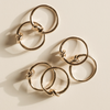 Napkin rings gold set of 6 | Tye