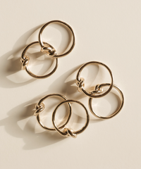 Napkin rings gold set of 6 | Tye