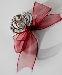 Napkin rings gold & silver in a set of 6 | Tye