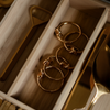 Napkin Rings Gold & Silver 2x Set of 6 | Tye