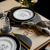 Napkin Rings Gold & Silver 2x Set of 6 | Tye