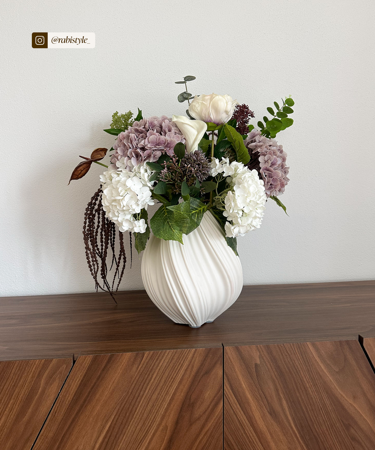 Large ceramic vase cream white