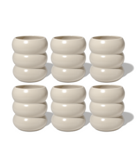 Wavy Ceramic Mug Beige (400ml) | Mya