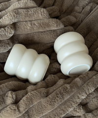 Wavy Ceramic Mug Beige (400ml) | Mya