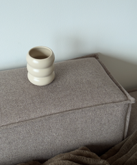 Wavy Ceramic Mug Beige (400ml) | Mya