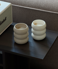 Wave-shaped ceramic mug white | Mya