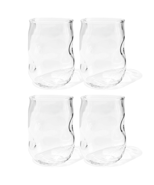 Modernes Trinkglas mit Wölbungen aus der Serie Nizza – Materialdetail