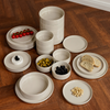 Tableware Set Beige Glossy | Nia