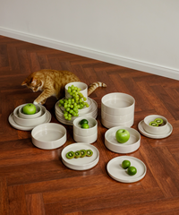 Geschirrset Beige glänzend | Nia