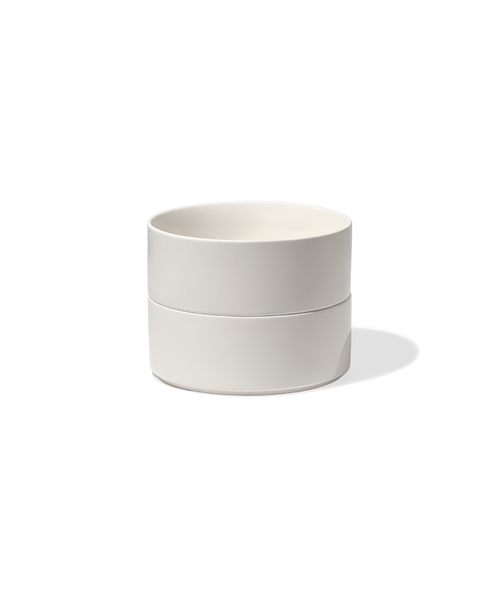 Set of 2 Small Bowls, Cream-White Matt | Nia