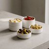 Dip bowls set of 6 in cream white matt | Nia