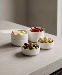 Dip bowls set of 6 in cream white matt | Nia