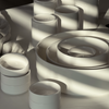 Dip bowls set of 6 in cream white | Nia