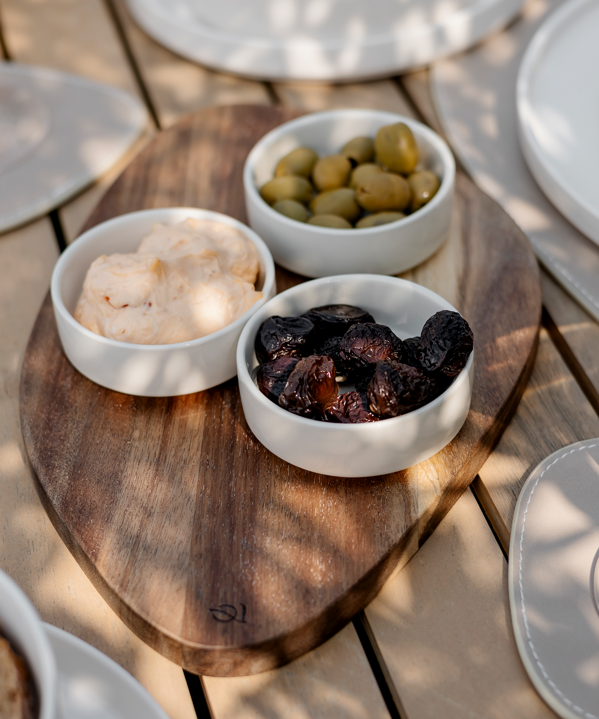 Dip bowls set of 6 in cream white | Nia