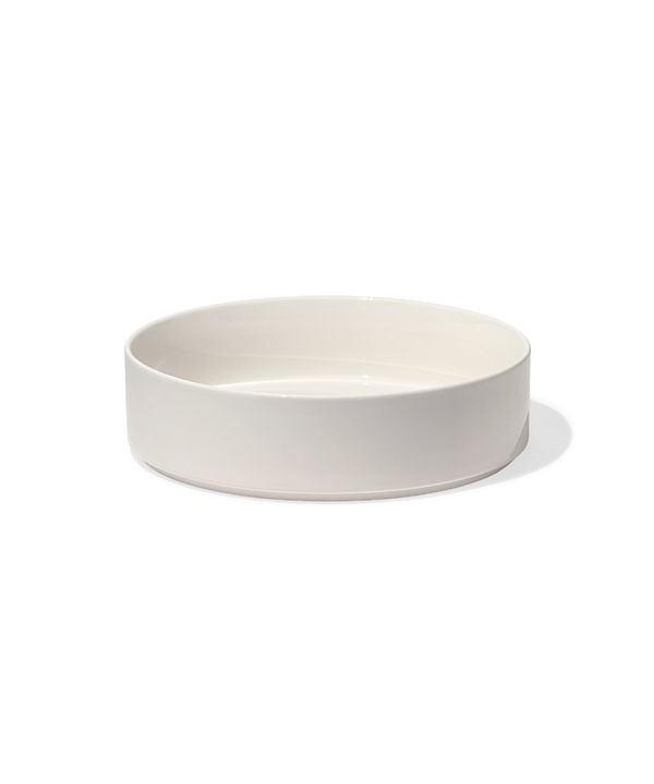 Large cream-white glossy bowl | Nia