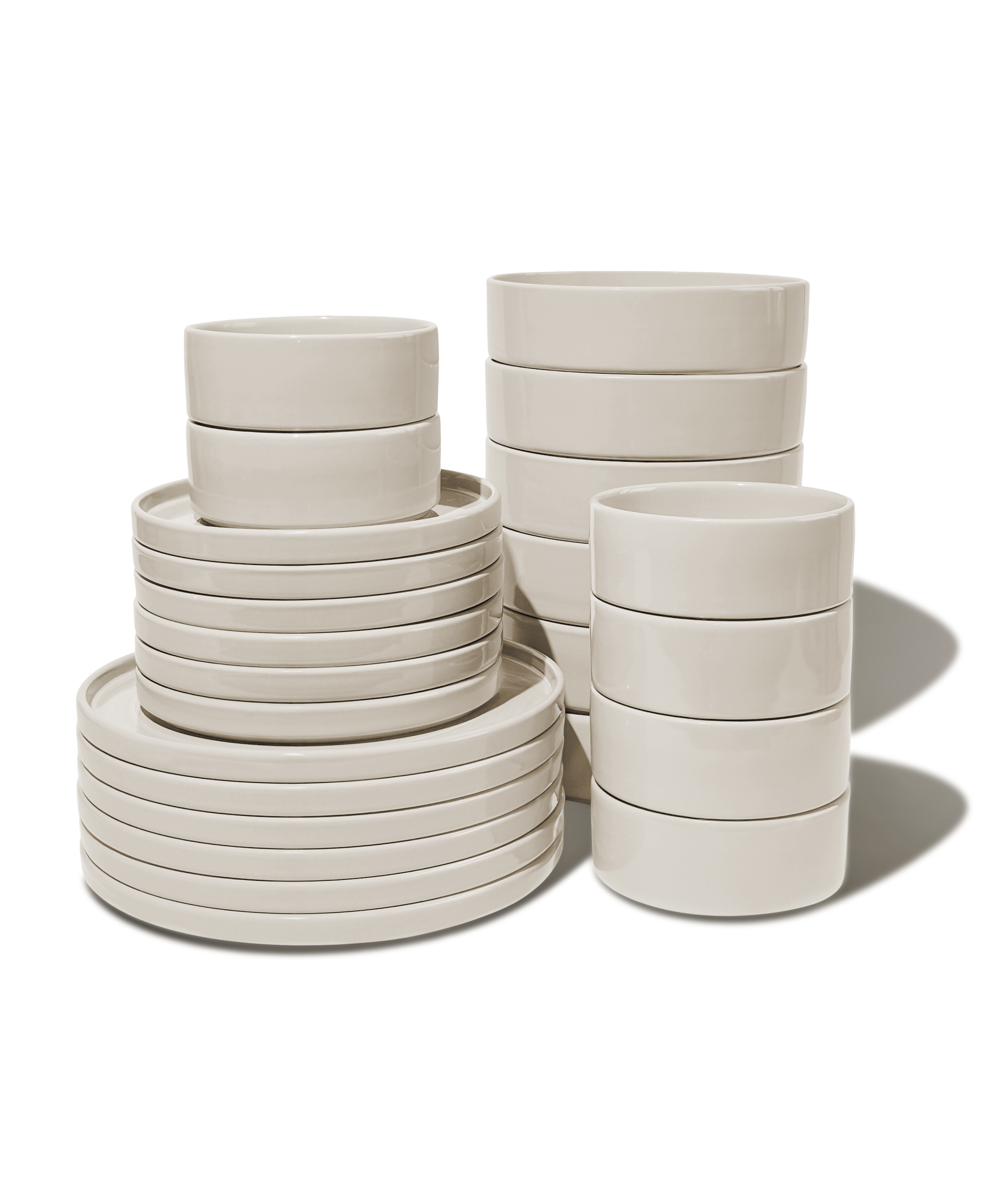Tableware Set Beige Glossy | Nia