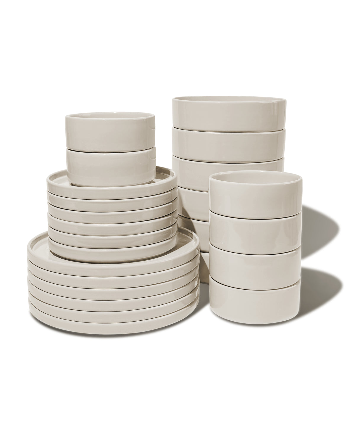 Geschirrset in Beige glänzend – nia collection von 7 O'CLOCK