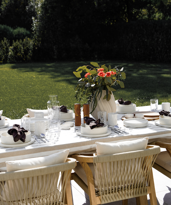 Crockery set matt cream white | Nia