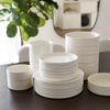 Crockery set matt cream white | Nia