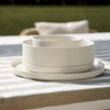 Crockery set matt cream white | Nia