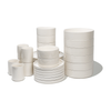 Dinnerware Set with Cups, Cream White Glossy | Nia