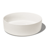 Large bowl Ø27cm in cream white grooved | Nia
