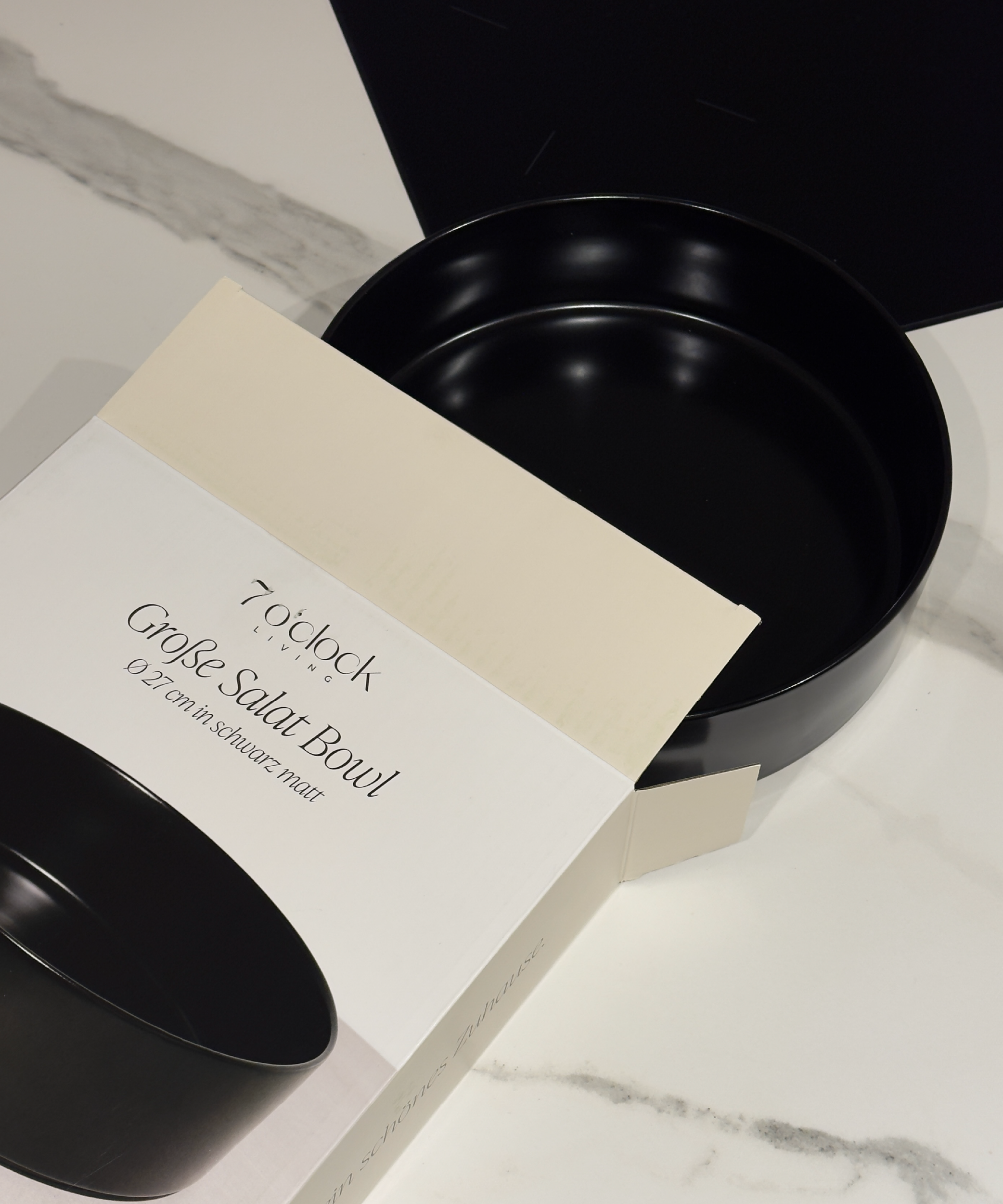 Large Salad Bowl Ø27cm in Black | Nia