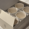 Dinnerware Set with Cups, Cream White Glossy | Nia