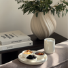 Dinnerware Set with Cups, Cream White Glossy | Nia