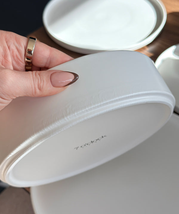 Tableware Set Matt Cream White | Nia | B-Stock