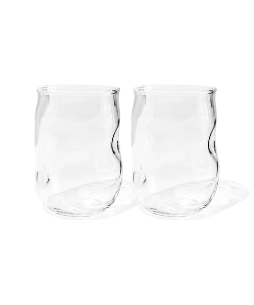 Modernes Trinkglas mit Wölbungen – nizza collection von 7 O'CLOCK